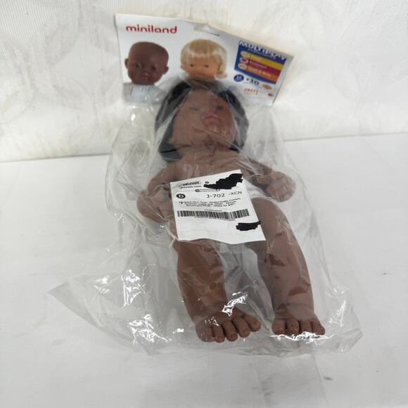 Miniland Multicultural Doll African American Boy 15 Inches Anatomically Correct - Picture 6 of 7